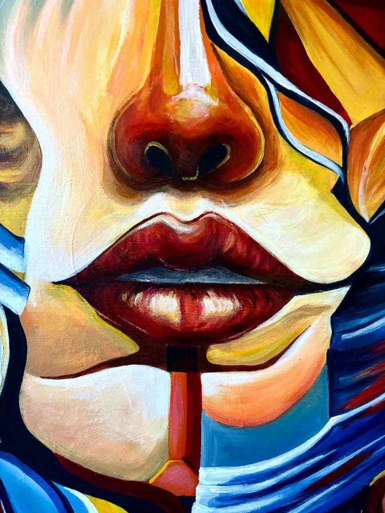 Original Abstract Expressionism Abstract Painting by Margo Nacai