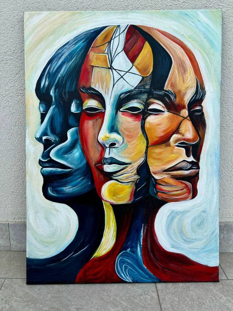 Original Abstract Expressionism Abstract Painting by Margo Nacai