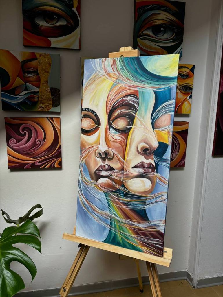 Original Abstract Expressionism Abstract Painting by Margo Nacai
