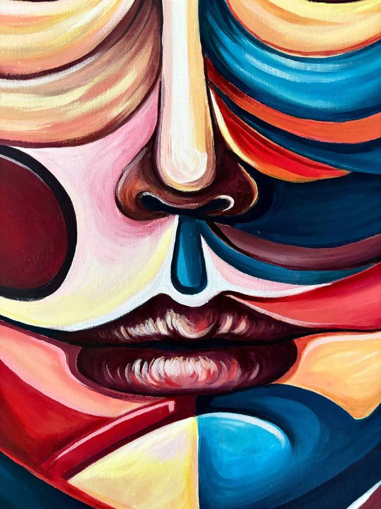 Original Abstract Expressionism Abstract Painting by Margo Nacai