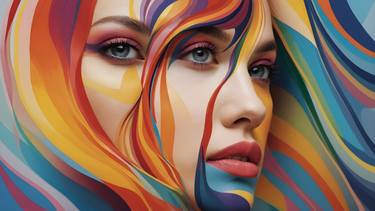 Original Abstract Expressionism Women Photography by Alfredo Molla Candela