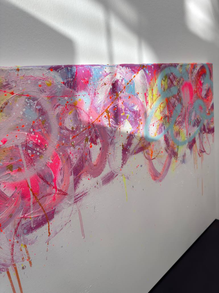 Original Abstract Expressionism Abstract Painting by Carolyn Kraft
