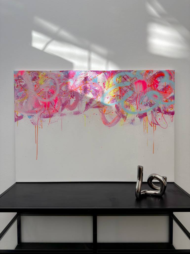 Original Abstract Expressionism Abstract Painting by Carolyn Kraft