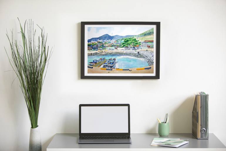 Original Illustration Nature Painting by Sangjin Lee