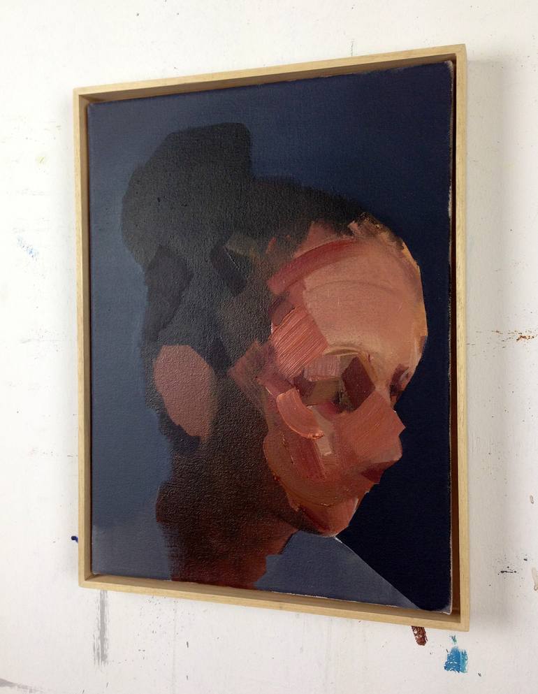 Original Abstract Portrait Painting by Richard James