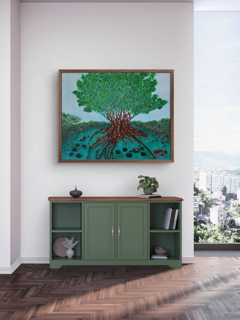 Original Surrealism Abstract Painting by Natalia Kison