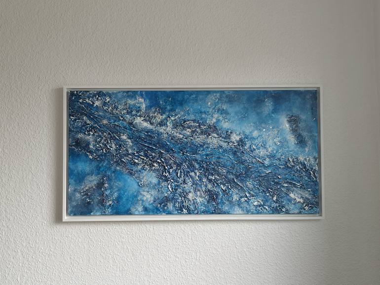 Original Abstract Expressionism Seascape Painting by Natalia Kison
