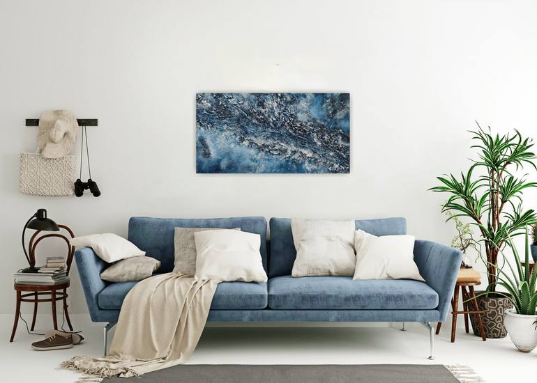 Original Abstract Expressionism Seascape Painting by Natalia Kison