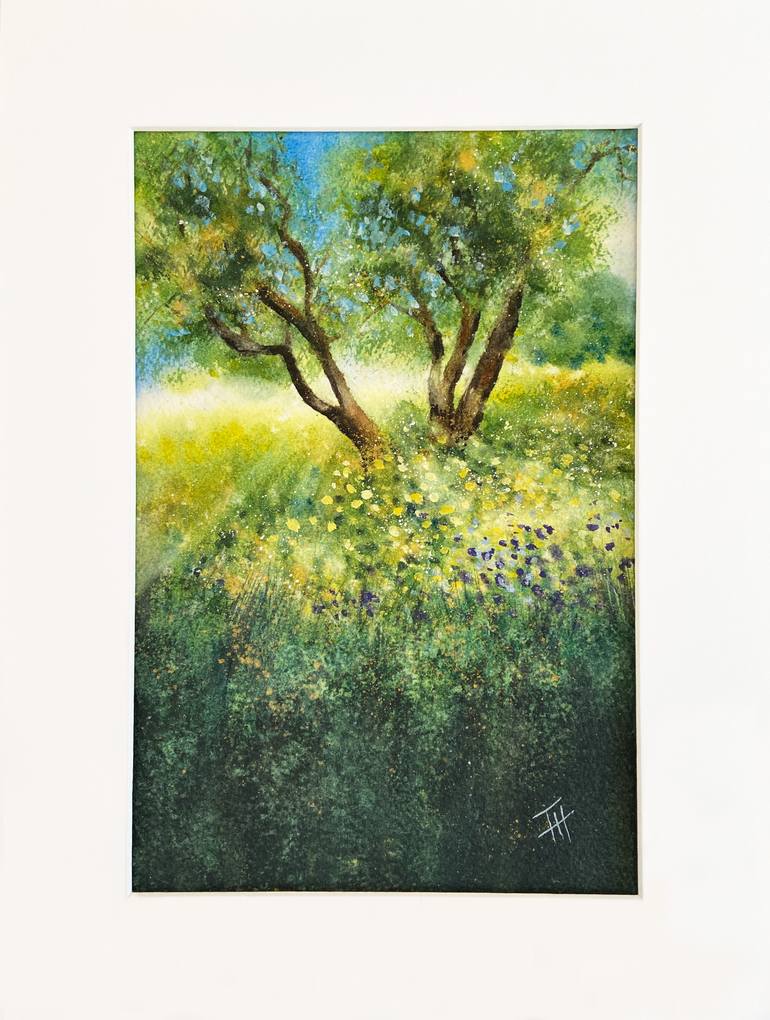 Original Impressionism Landscape Painting by Teresa Henry