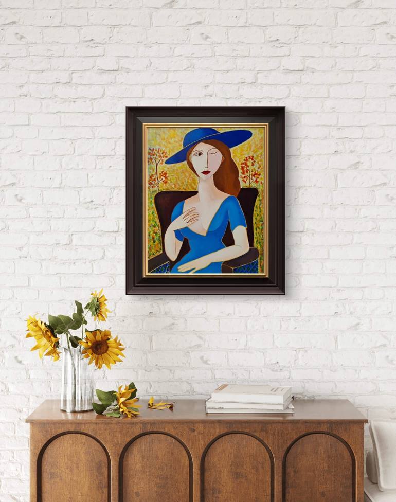Original Expressionism Women Painting by Enso Torres