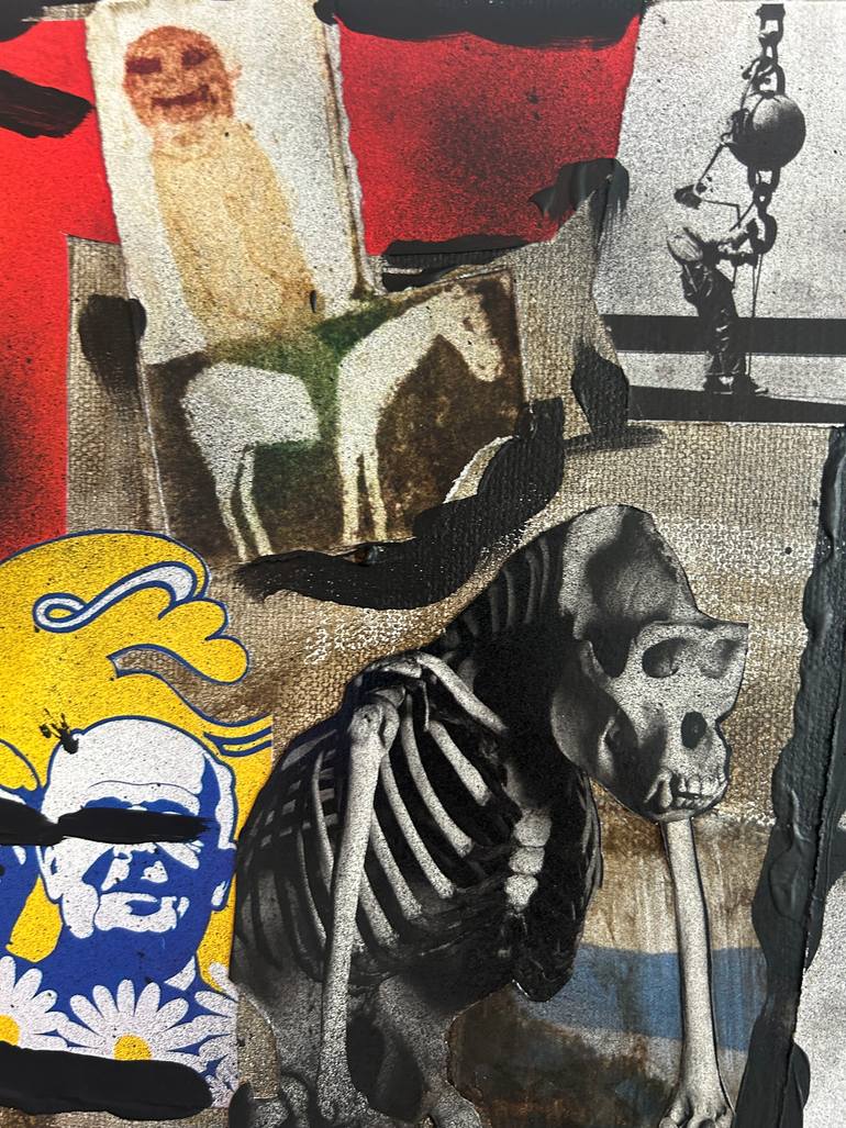 Original Symbolism People Mixed Media by Maurice Levin