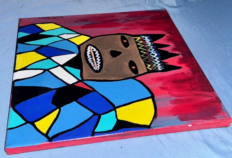 Original Abstract Expressionism Love Painting by Afeez Adeleke