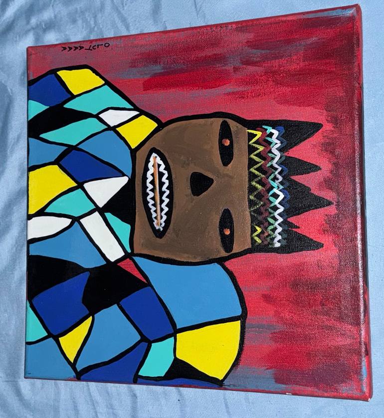 Original Abstract Expressionism Love Painting by Afeez Adeleke