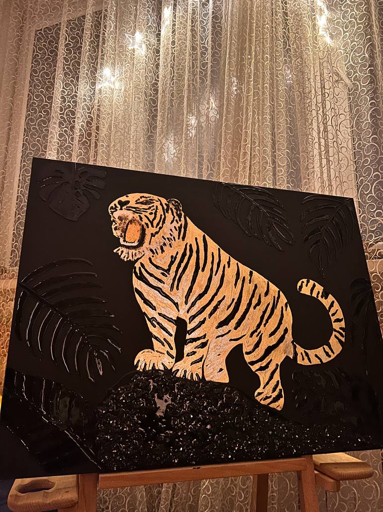 Original Symbolism Animal Painting by Kseniia Bielohrudova