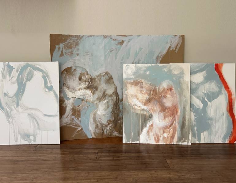 Original Expressionism Nude Painting by Inna Geyyer