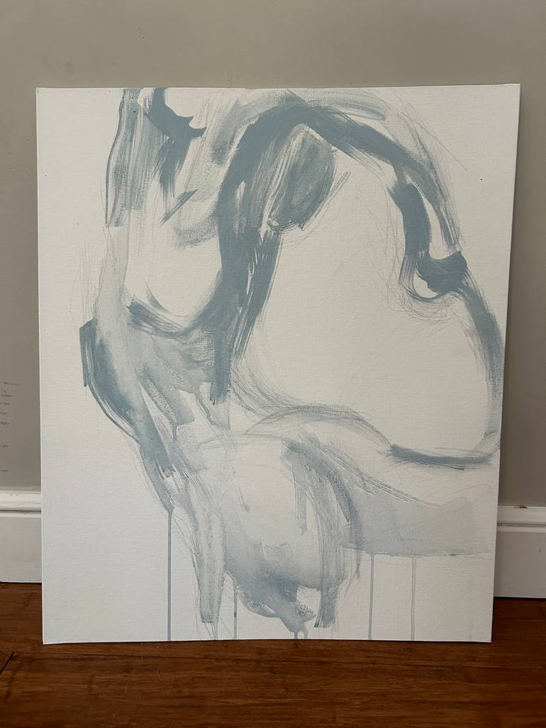 Original Expressionism Nude Painting by Inna Geyyer