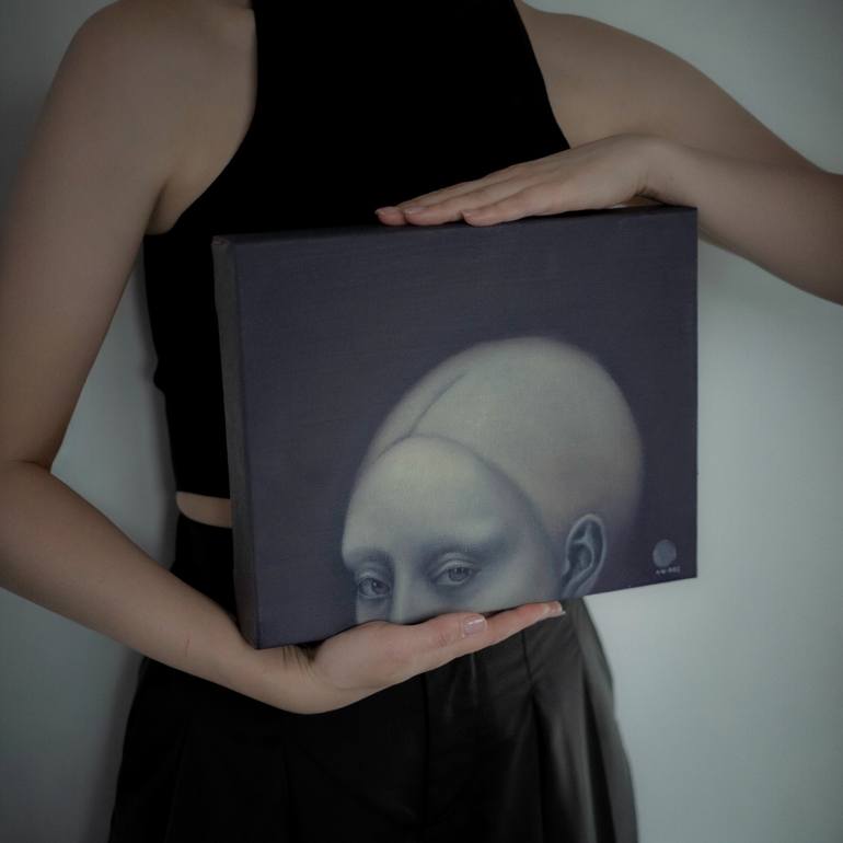 Original Expressionism People Painting by Alexandra Ros