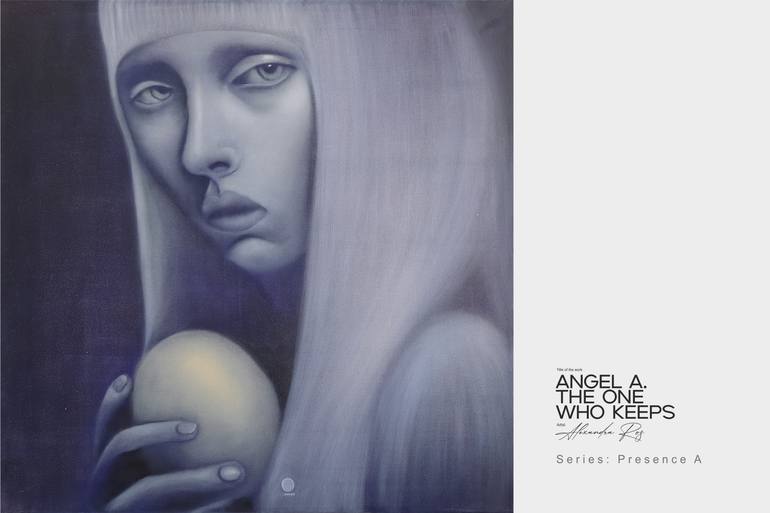 Original Expressionism People Painting by Alexandra Ros