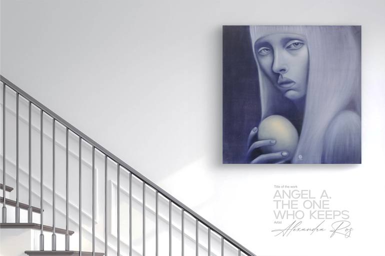 Original Expressionism People Painting by Alexandra Ros