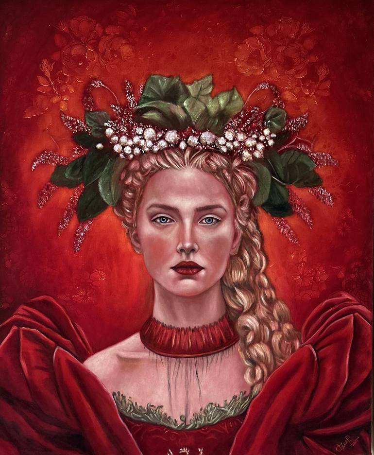 Original Art Deco Women Paintings by Sibel Çolak