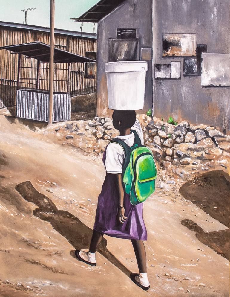 Original Realism Children Paintings by Wesley Osoro