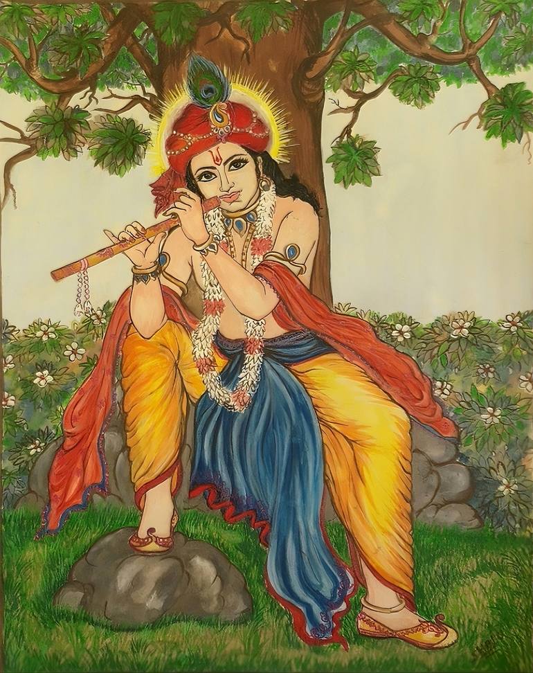 Print of Folk Classical Mythology Paintings by Shalu Ganeshan