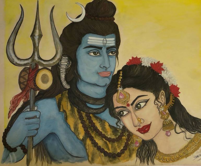 Original Symbolism Classical Mythology Paintings by Shalu Ganeshan