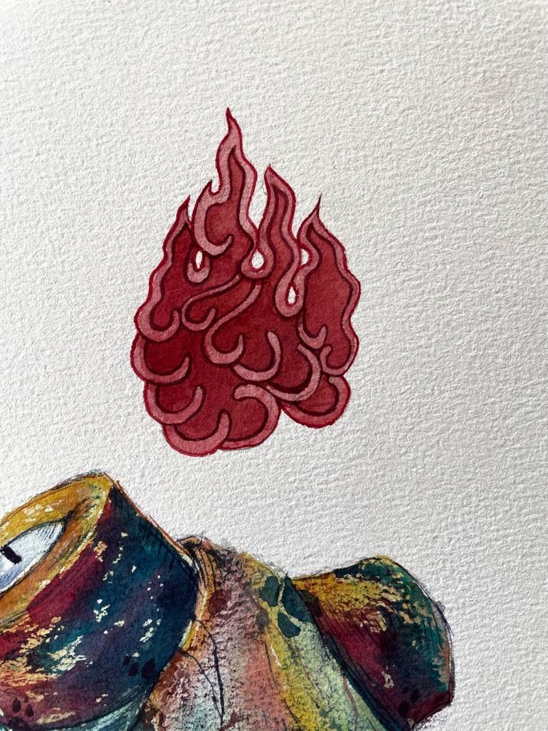 Original Illustration Abstract Painting by Harono Bayraa