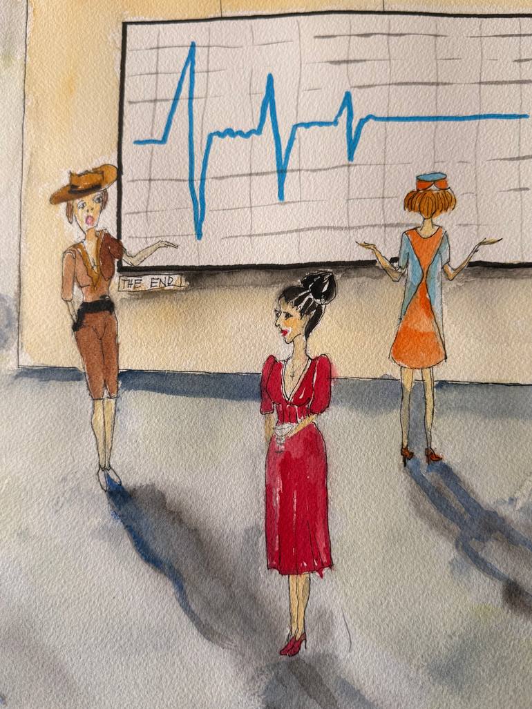 Original Contemporary People Painting by Barbara Puto