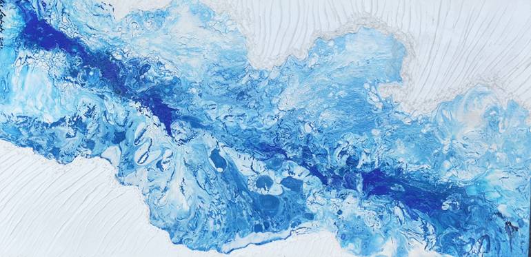 Original Abstract Expressionism Abstract Painting by Leslie Lachiche