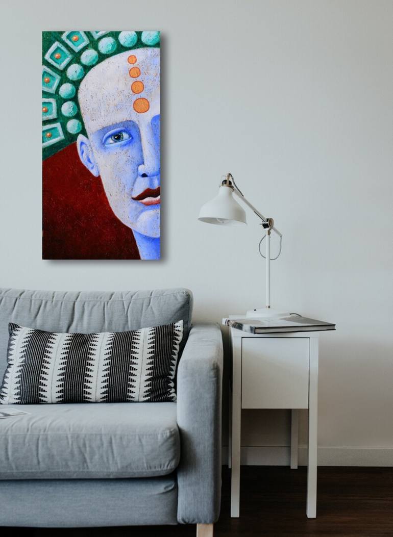 Original Abstract Fantasy Painting by Pele Madsen