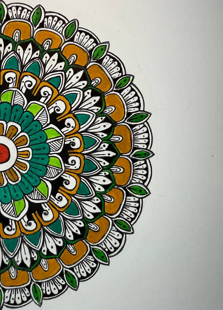 Original Contemporary Geometric Painting by Ridhi Shah