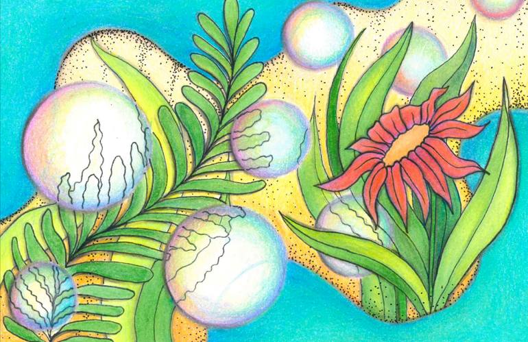 Original Conceptual Botanic Drawing by Alcubo Atelier