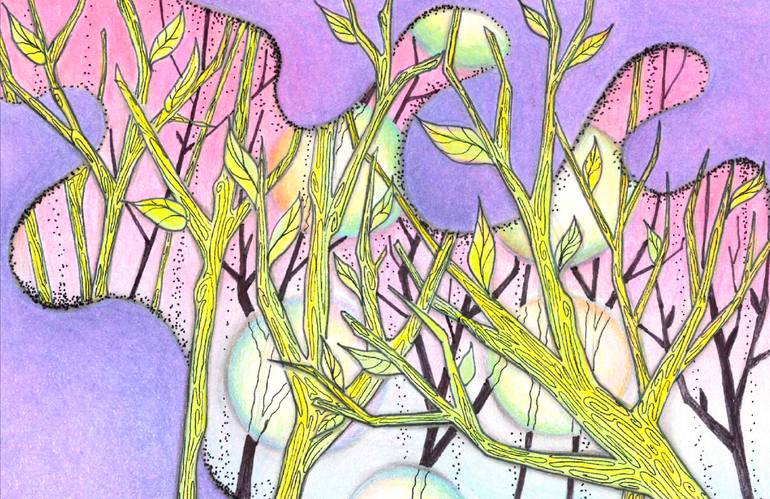 Original Conceptual Nature Drawing by Alcubo Atelier