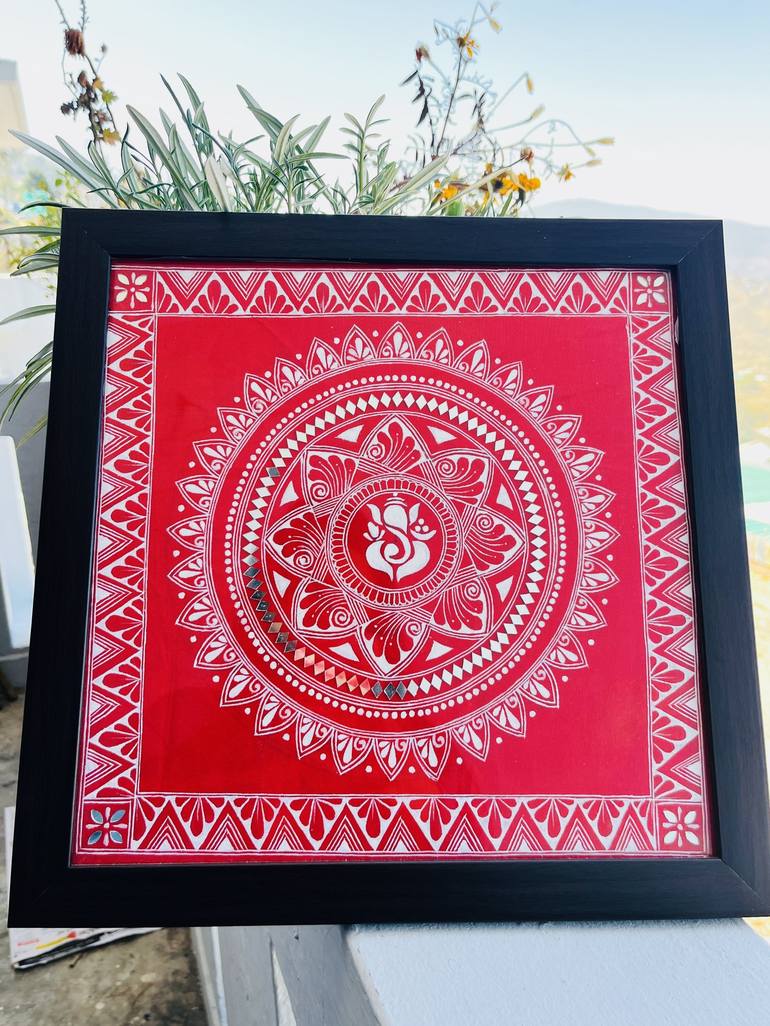Original Abstract Geometric Paintings by Tattva Creations