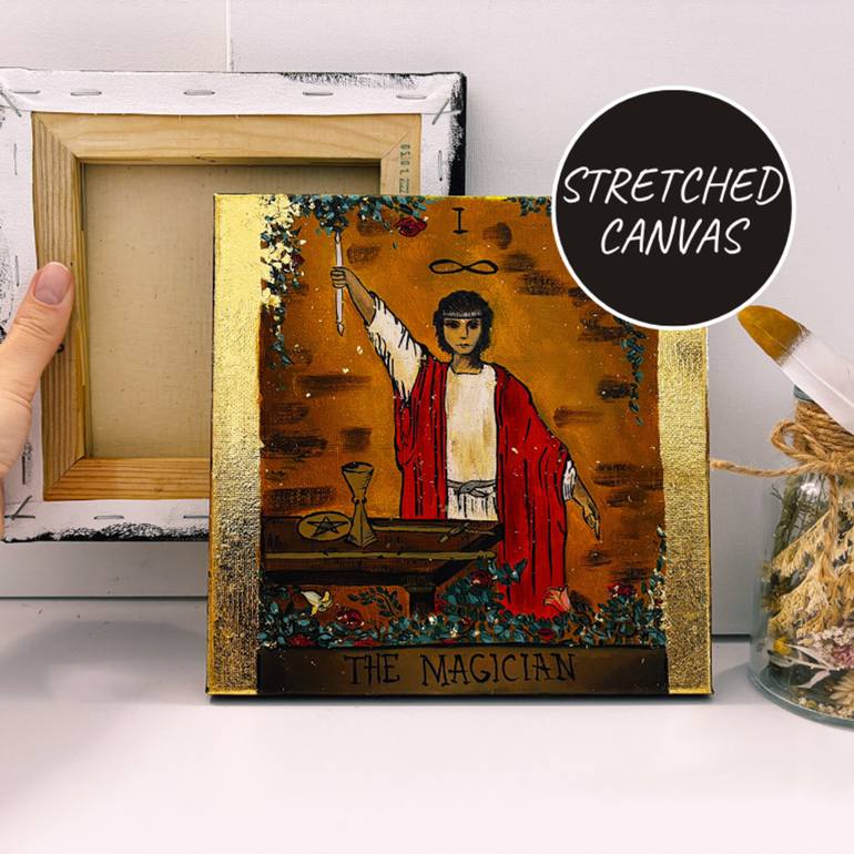Original Surrealism Religion Painting by Tetiana Tolkachova