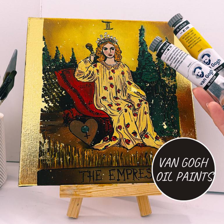 Original Surrealism Religion Painting by Tetiana Tolkachova