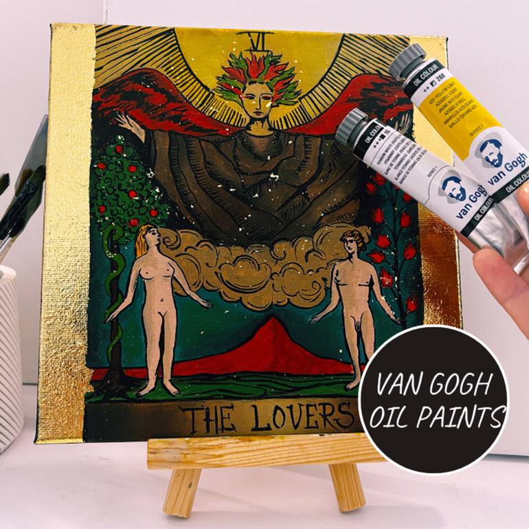 Original Symbolism Religion Painting by Tetiana Tolkachova