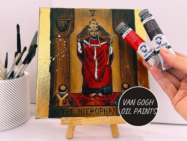 Original Symbolism Religion Painting by Tetiana Tolkachova