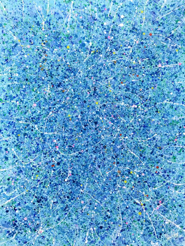 Original Abstract Expressionism Abstract Painting by Yinel Chong  - Yc Psyart