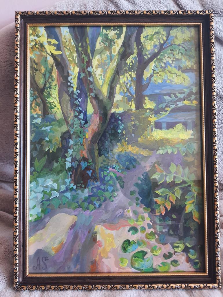 Original Impressionism Nature Painting by Anastasiia Asp