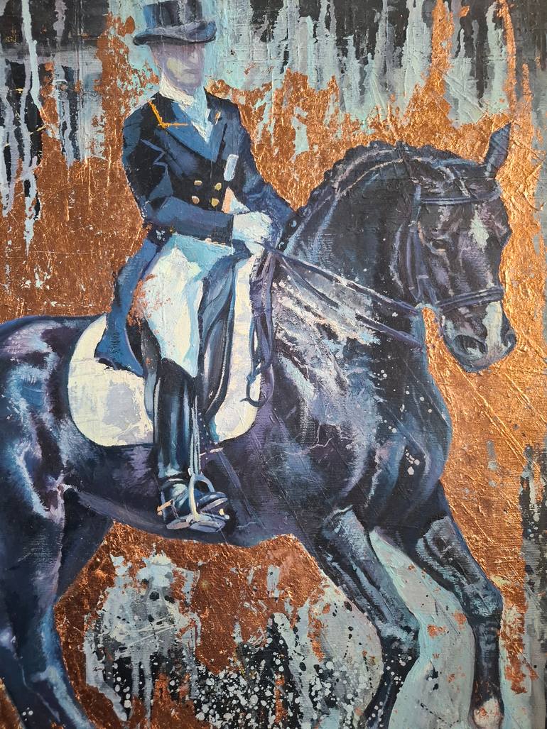 Original Figurative Horse Painting by Mila Che