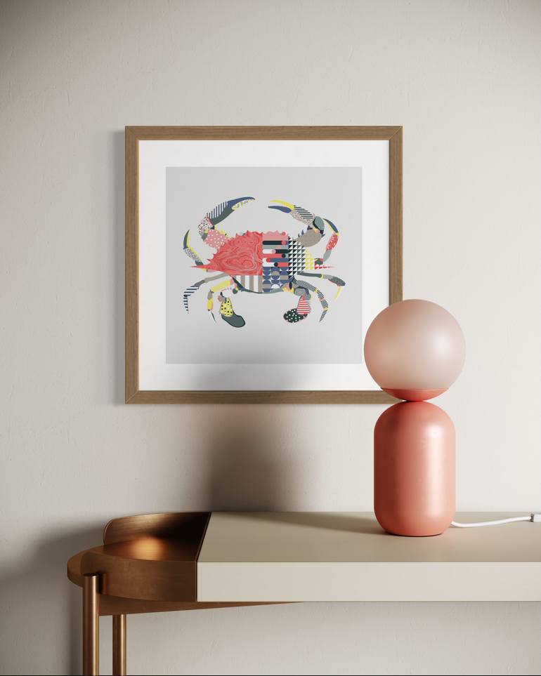 Original Abstract Animal Printmaking by Eduardo Duarte