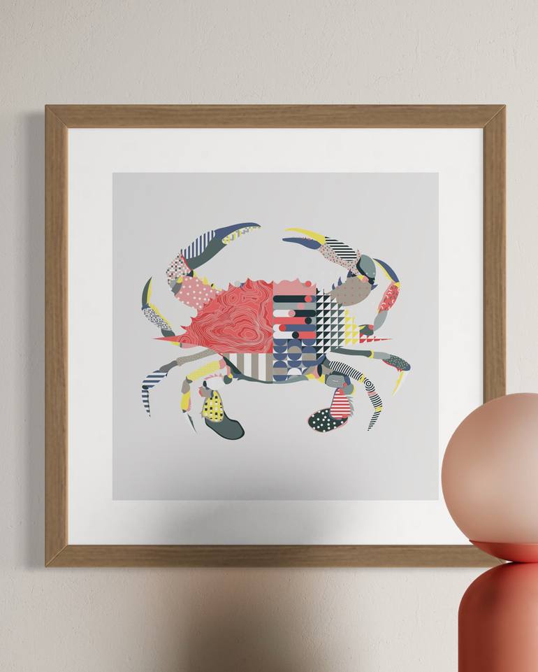 Original Abstract Animal Printmaking by Eduardo Duarte