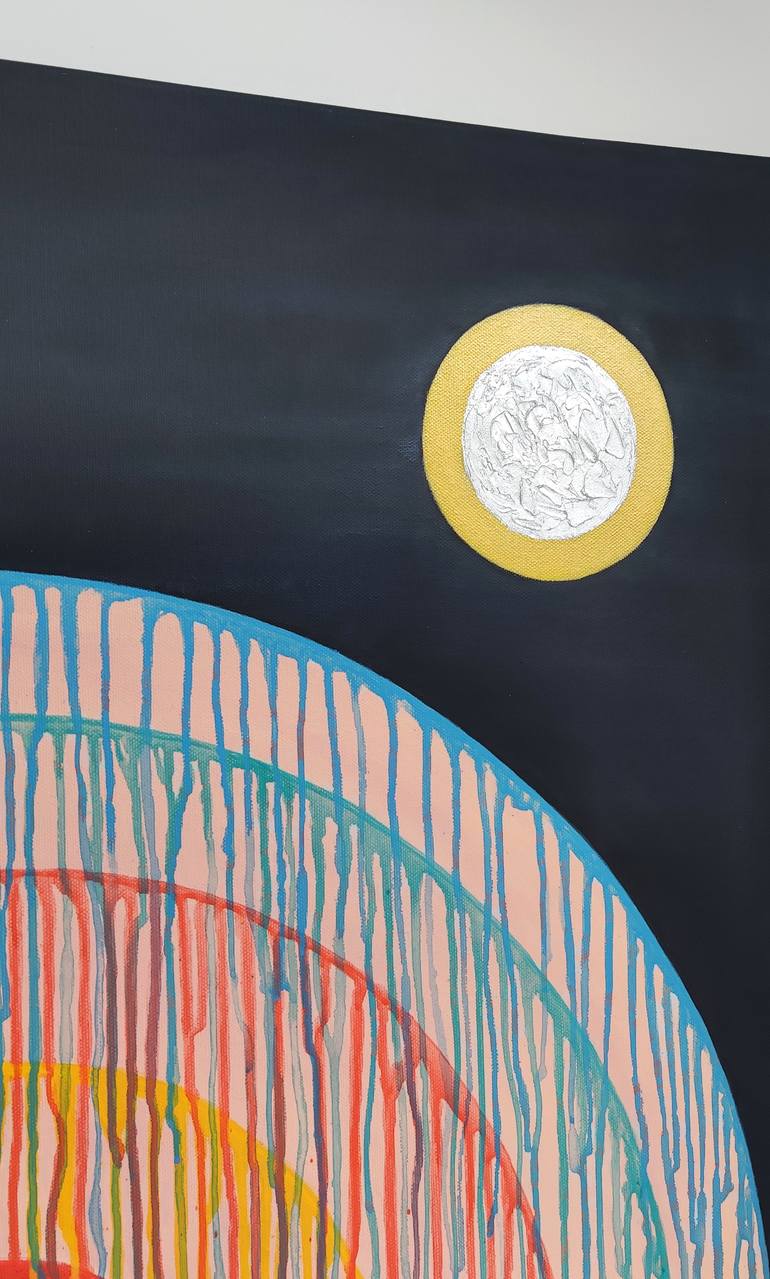 Original Contemporary Outer Space Painting by Olga G O'Rourke