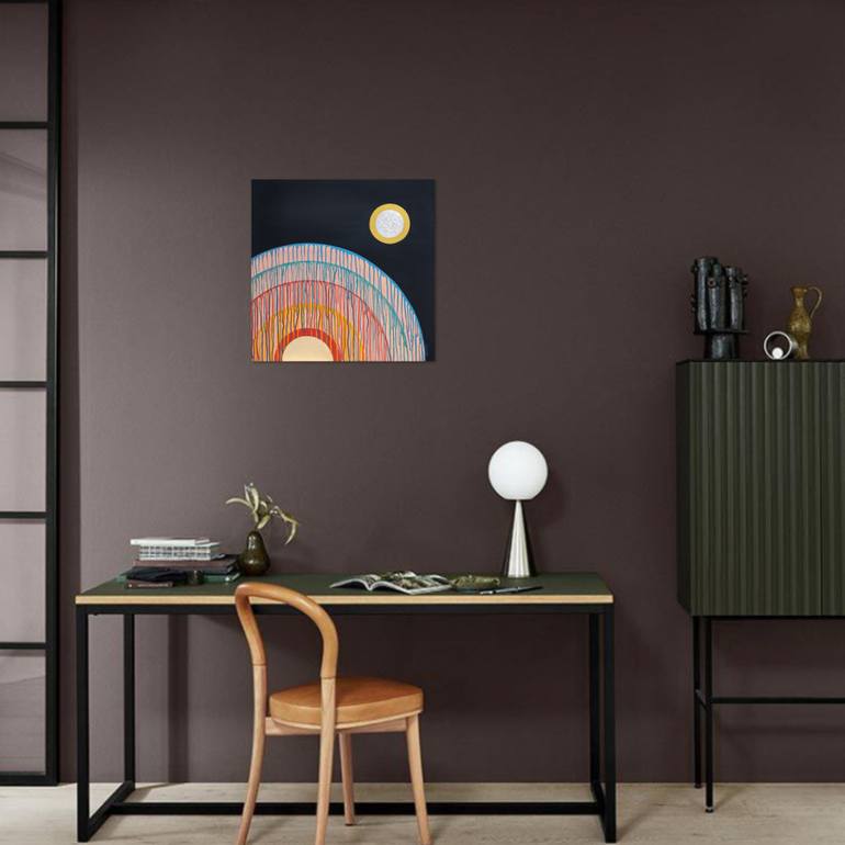 Original Contemporary Outer Space Painting by Olga G O'Rourke