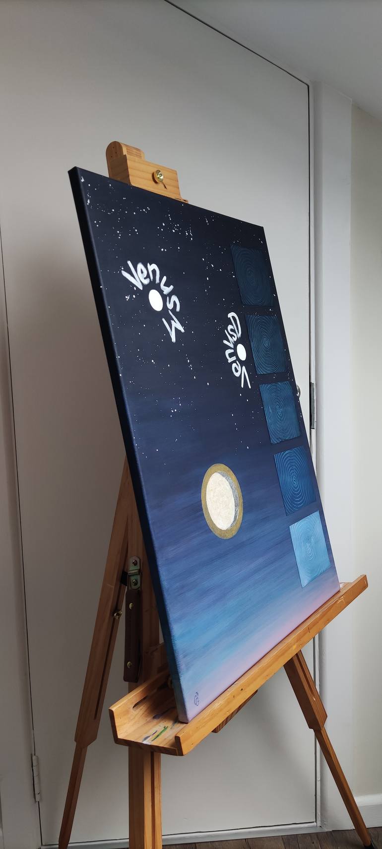 Original Contemporary Outer Space Mixed Media by Olga G O'Rourke