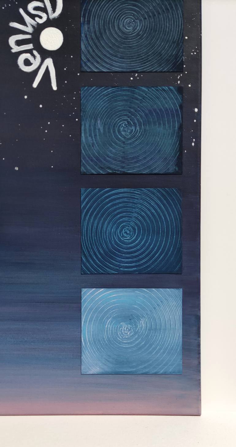 Original Contemporary Outer Space Mixed Media by Olga G O'Rourke