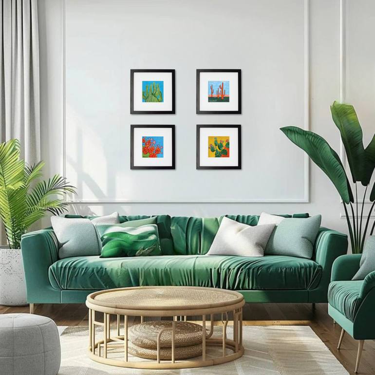 Original Contemporary Botanic Mixed Media by Olga G O'Rourke