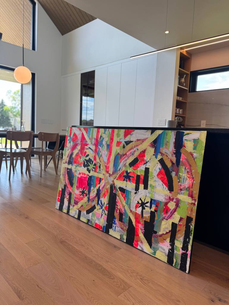 Original Abstract Expressionism Abstract Painting by Kati Ann